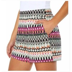 Wildfox Shorts Womens Small Multi Color Tribal Geometric Print Boho Festival